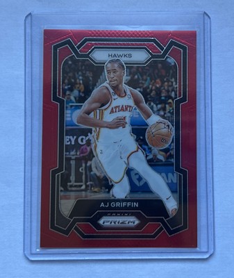 23/24 Panini Prizm Basketball, AJ Griffin /299 Red Atlanta Hawks