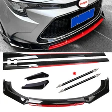 For Toyota Corolla 2001-2021 Front Bumper Lip Spoiler Splitter Body Glossy Black