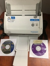 Fujitsu ScanSnap S510M Scanner w/ installation CD+ADAPTER+USB-LOW scan/Adobe 8.0