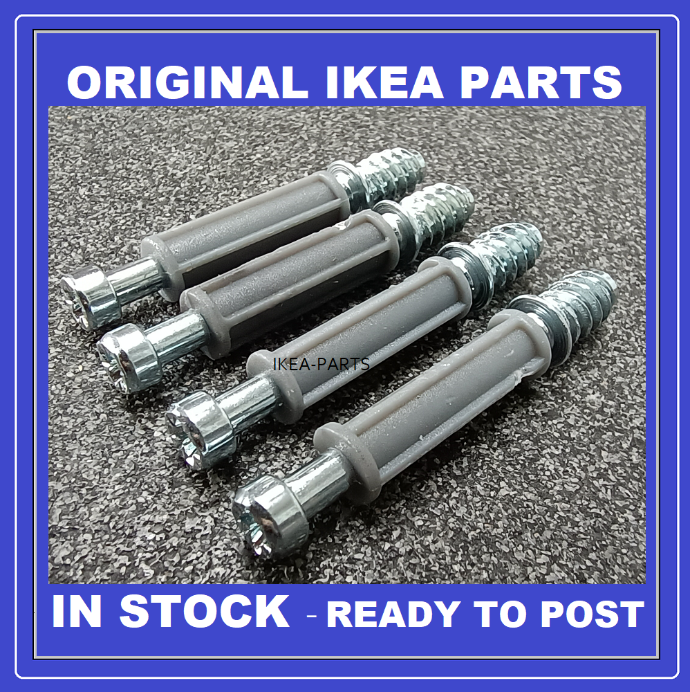 IKEA BILLY PAX CAM SCREW LOCK BOLT 118331 REPLACEMENT SPARE PARTS X4 eBay
