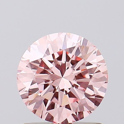Anello di fidanzamento 1 ct rosa intenso diamante rotondo coltivato laboratorio - Foto 4 di 4