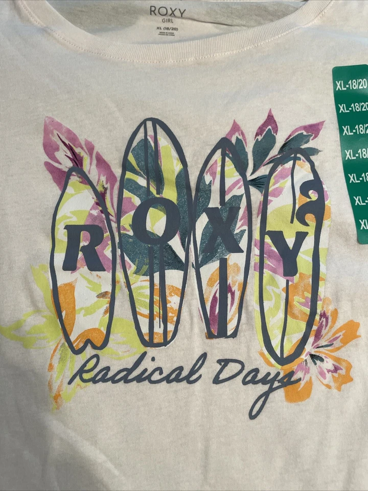 Roxy Youth Girl's 2-pack Tees, Size XL 18-20 - Image 4 of 4