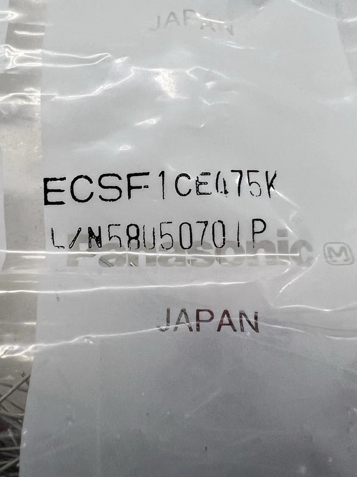 tantalum capacitor 4.7uf 16vdc Dip (50 PCs ) PANASONIC - Image 2 of 2