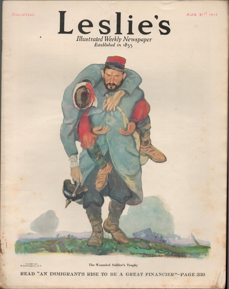 Leslieページ leslie's magazine--Aug 31 1917-----7 | eBay