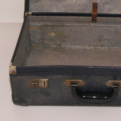 Small Blue Vintage Pioneer Suitcase 60’s - Picture 3 of 16