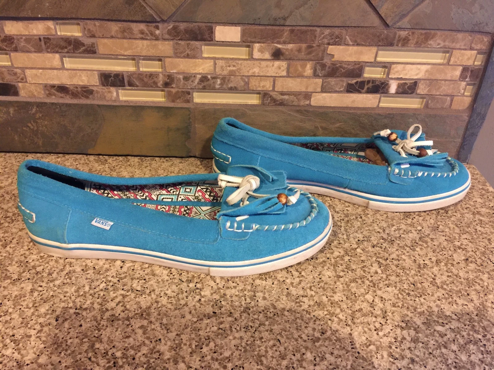 Scarpe mocassini VANS Mikalah donna taglia 8 5 Eur 39 scamosciate acquatiche