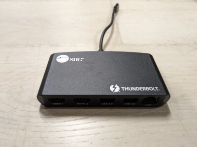 SIIG Thunderbolt 3 - Dual HDMI Video LAN Dock Hub  JU-DK0A11-S1