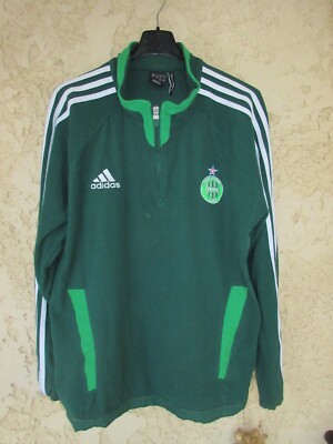 Sweat training ASSE SAINT-ETIENNE vintage ADIDAS CLIMAWARM polaire