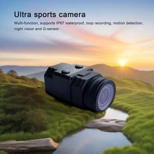 Waterproof SLL1 Action Camera f/1.0 1/1.7'' Large Sensor Night Vision Camcorder