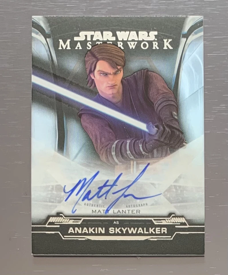 2019 Star Wars Masterwork Matt Lanter As Anakin Skywalker Rainbow Foil Auto /50 - Image 2 of 4