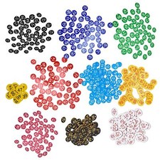 100Pcs Plastic Numbered Tag Number 1-100 for Locker Warehouse Supermarket