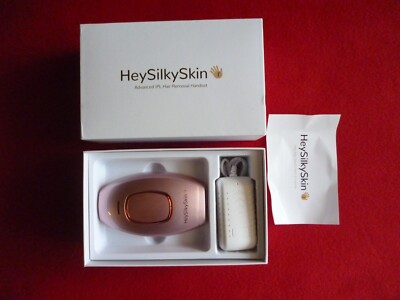 HEY SILKY SKIN ADVANCE IPL HAIR REMOVAL HANDSET PINK COLOR OPEN BOX.