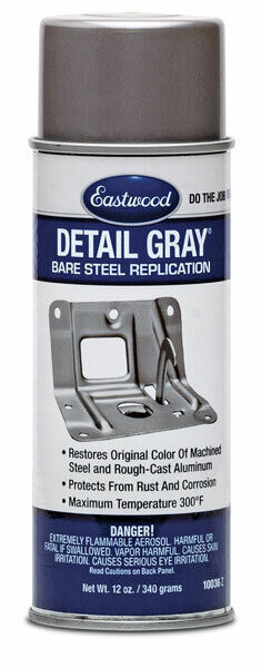 Eastwood Acrylic Detail Gray Lacquer Aerosol Spary 12oz Touchup And Spray Paint