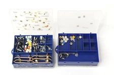 Vintage Mini Tech Deck Lot Two Cases & Accessories Played With Condition Blind