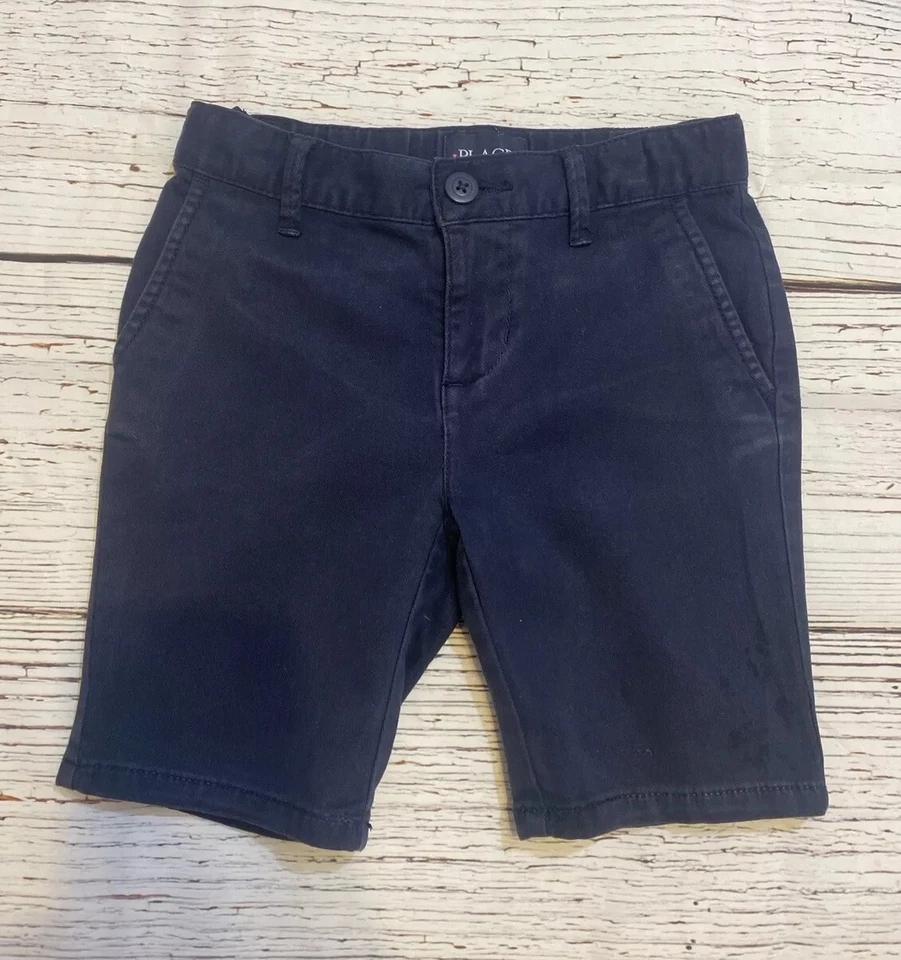 Шорты-чино The Children's Place для девочек размер 5 темно-синие униформа - Изображение 2 из 4