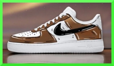 Custom Air Force 1 Brown Mocha Cafe Dripp/Air Force 1 Custom Shoes NEW IN BOX