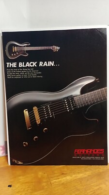 FERNANDES APG SERIES GUITARS ORIGINAL 1991 PRINT AD 11 X 8.5   e3
