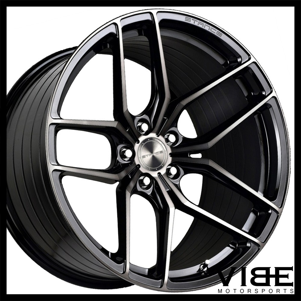 20" STANCE SF03 BLACK FORGED CONCAVE WHEELS RIMS FITS MASERATI GHIBLI
