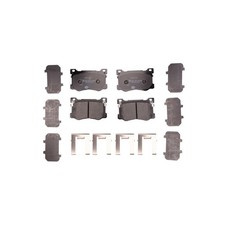 Bremsbelagsatz mit Verschleißwarnung 17,7 mm HELLA für u.a. HYUNDAI GENESIS