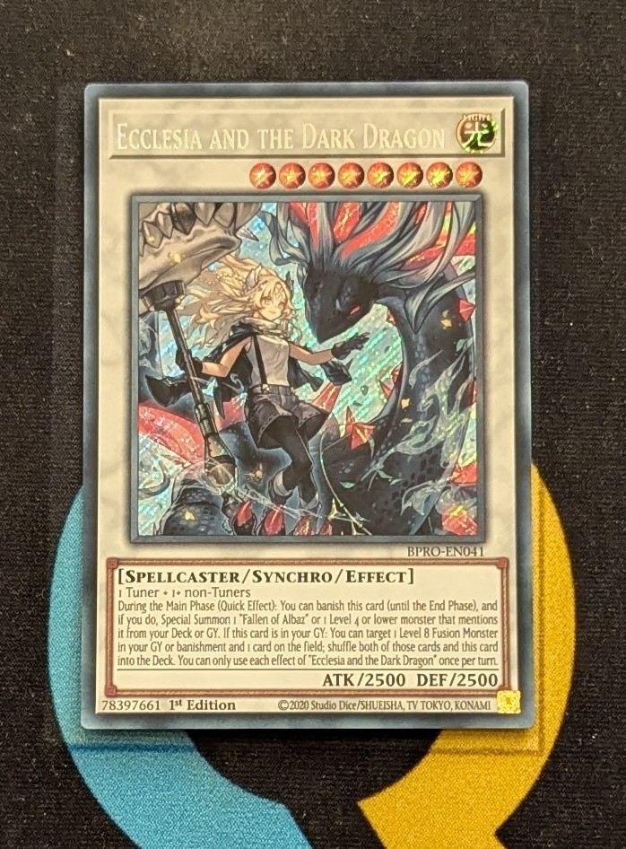 BPRO-EN041 Ecclesia and the Dark Dragon Secret Rare 1st Edition YuGiOh 