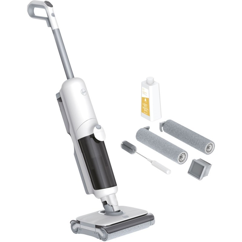 Aspirateur balai laveur HOOVER HW500 sans fil à double rouleau rotatif autonettoyant