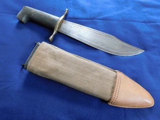 WWII US Air Corps Collins Type Australian Made Bowie Fighting Knife Dagger