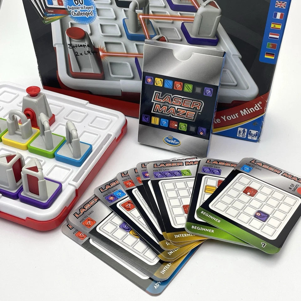 ThinkFun Laser Maze | Logikspiel mit Laserstrahl | 60 Challenges | Knobelspiel - Bild 3 von 4