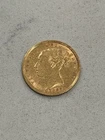 1884 1/2 Gold British Sovereign Queen Victoria Coin