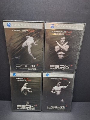 P90X+ Extreme Home Fitness Workout DVD Lot of 4 Beachbody PLUS Tony Horton Set