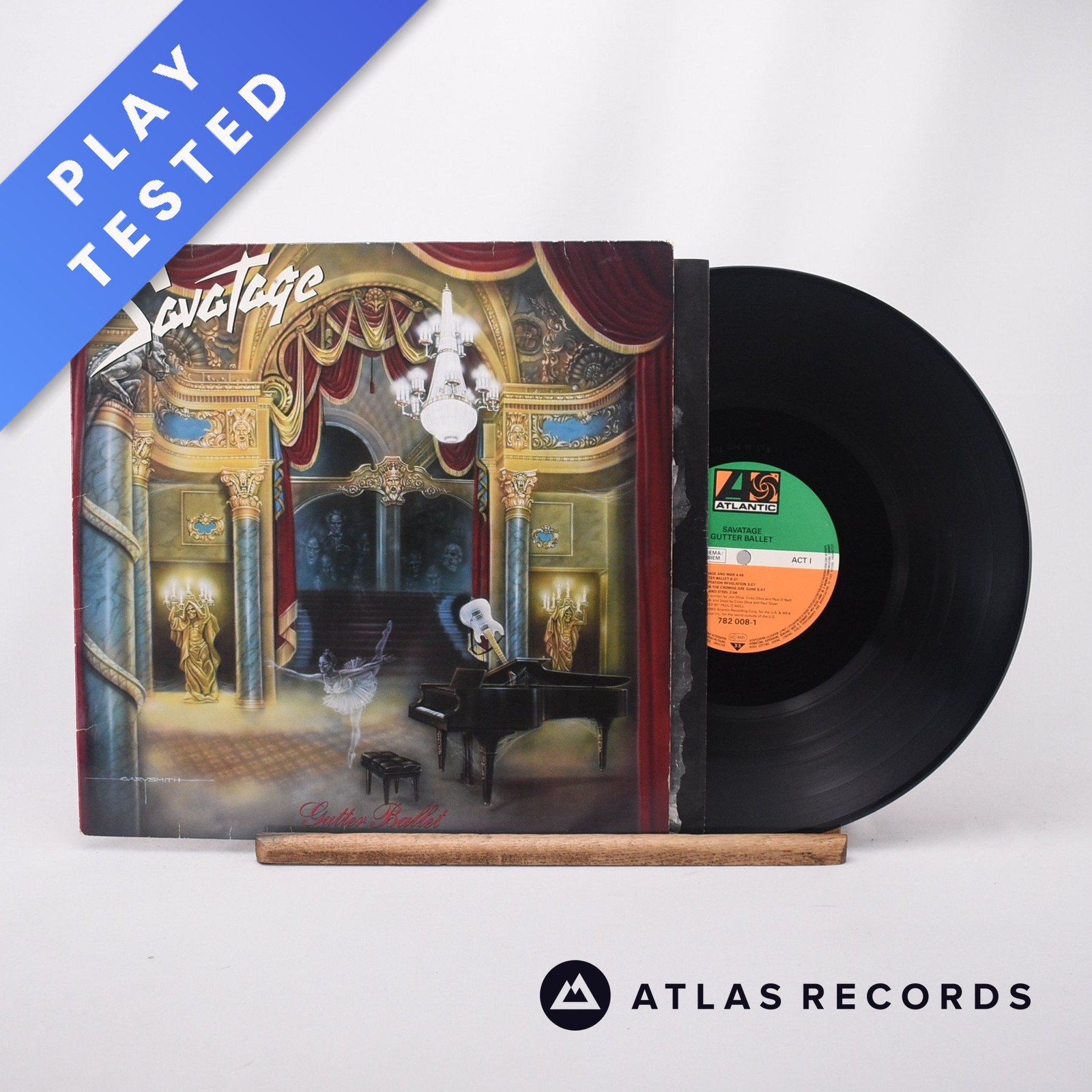 Savatage Gutter Ballet 1-A 1-B LP Album Vinyl Record 782 008-1 Atlantic - VG+/EX