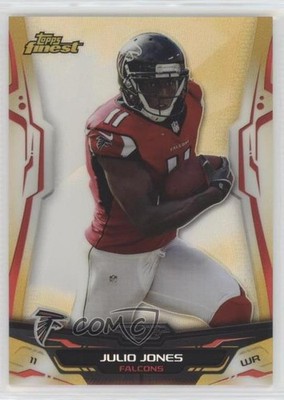 2014 Topps Finest Gold Refractor 11/75 Julio Jones #54 h8k