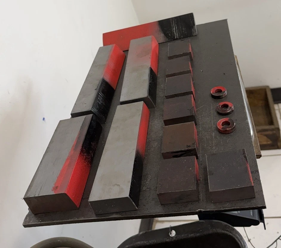 Lote de barras de acero de aleación 4140 - Piezas redondas/planas/cortadas - 15 piezas - 29,65 libras Foto 2 de 4