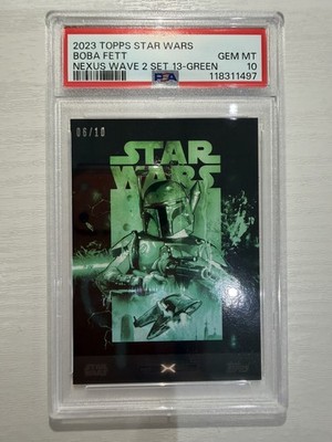 Topps Star Wars 2023 Nexus Wave 2 Set 13 Boba Fett 06/10 PSA10