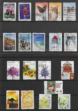 AUSTRALIE  19 timbres  oblitérés  2014/2015