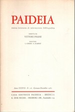 Paideia. Anno XXXVII, 1982 - AA.VV. (Paideia editrice) [1982]