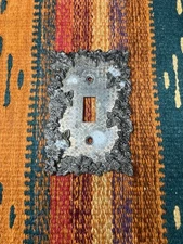 Vintage Ornate Single Metal Light Switch Cover Plate Floral Border