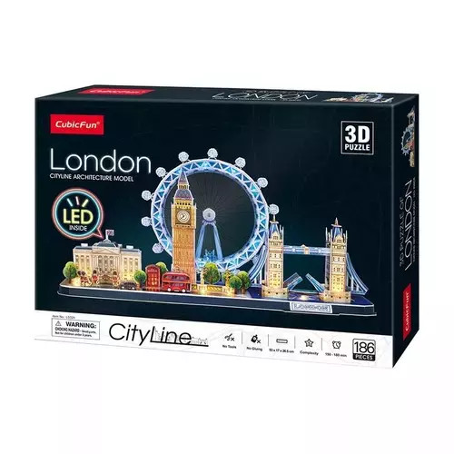 Puzzle 3D Londyn Cityline LED L532H Cubic Fun 20532 Dante-image