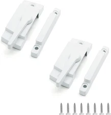 Uenhoy 2 Pack Cam Action Window Sash Locks for Double Hung Windows, 2pcs 