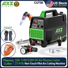 Non-Touch HF Pilot Arc Plasma Cutter ,80 Duty Cycle,110/230V w/Helmet for DIYer