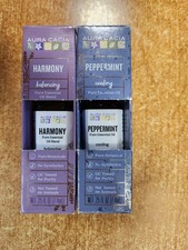 2 Pack: Aura Cacia Harmony  Peppermint Essential Oils, .25 fl oz ea.  E13C