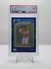 2024 Panini Donruss Optic Bo Nix Blue Glitter Rated Rookie PSA 9 Broncos SP RC