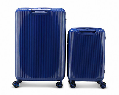 iFLY Smart Future 2-Piece Luggage Set Blue TSA Spinner Carry-On Large. Navy.