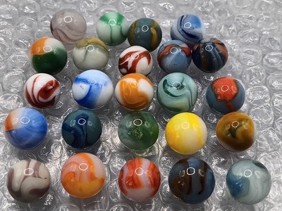 Vintage Older Marbles Lot- .65''- .58'', Peltier, Alley, Marble King-L333