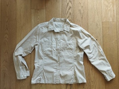 VAUDE Damen Bluse / Wanderbluse Größe 40, Top Zustand beige/Creme kariert