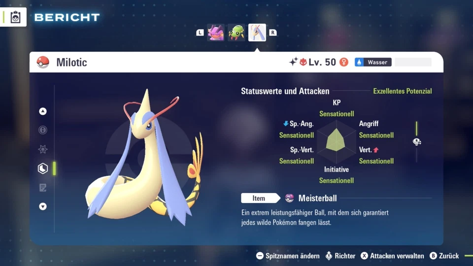 NINTENDO Shiny Alpha Milotic - 6IV/DV - Pokemon Legenden ZA - Legends ZA