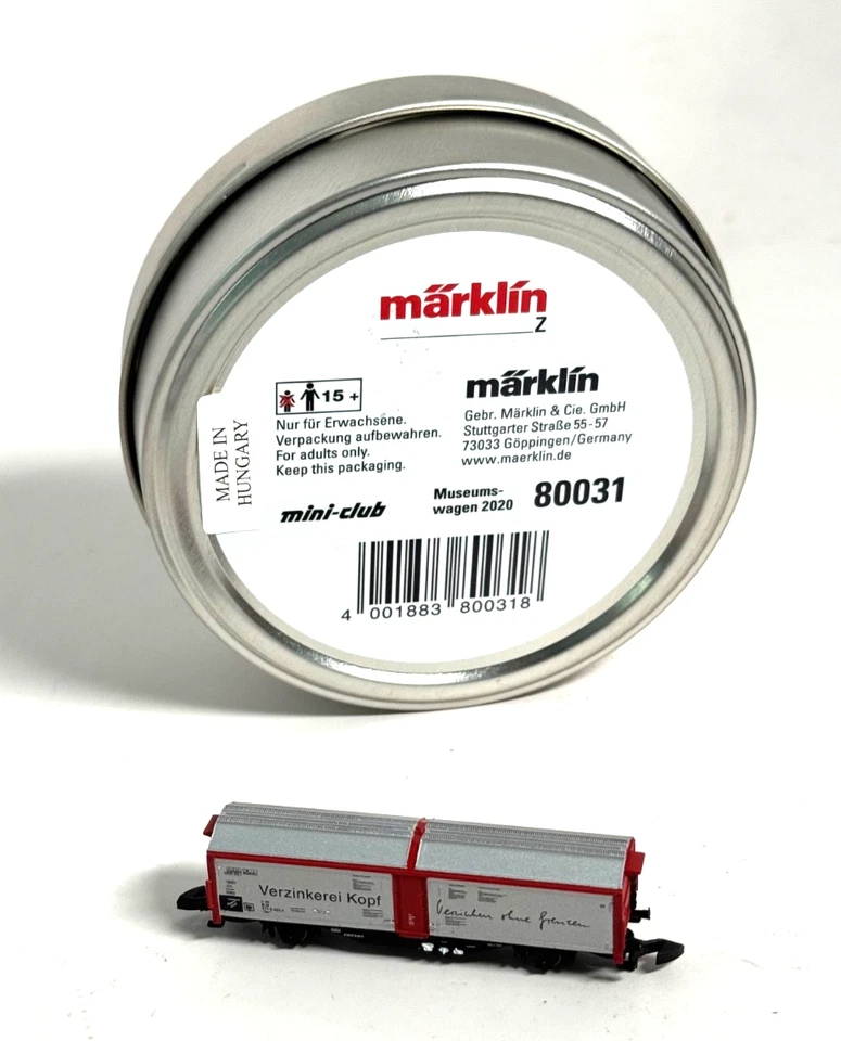 2020 Marklin Z-scale  Museum Car Museumswagen  80031  Sliding Door Boxcar - Image 2 of 2