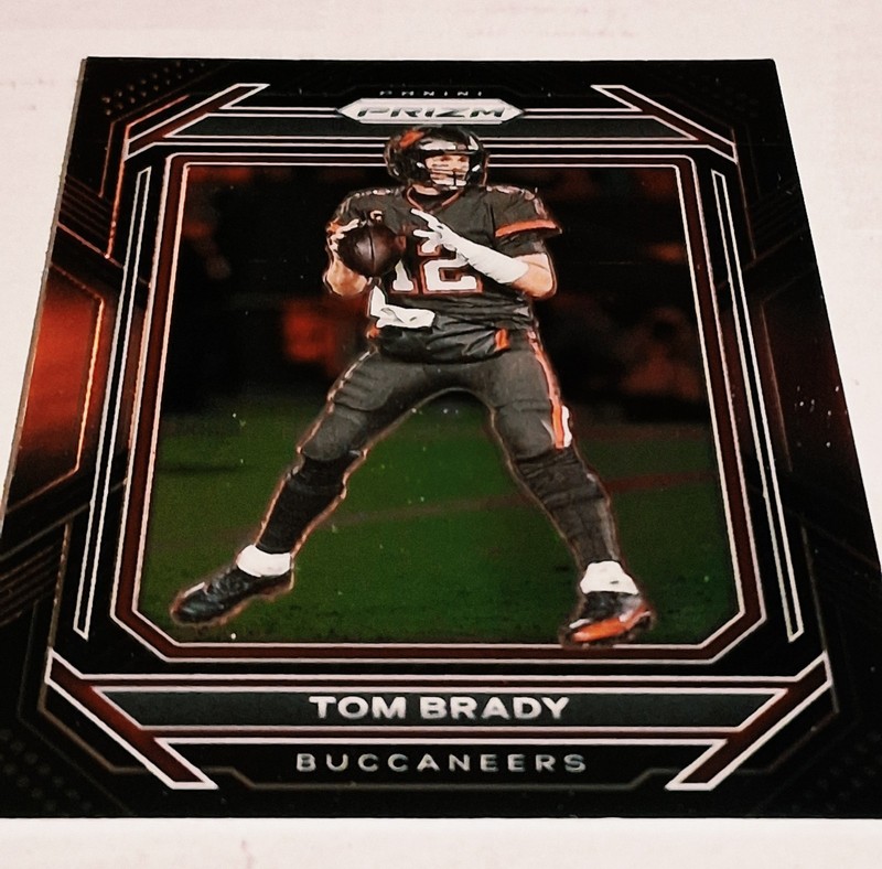 2022 Panini Chronicles Prizm Black Silver Tom Brady PB-2 Card