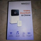 Vivitar Video Doorbell & Chime DB201-WHT - White, Wireless Wi-Fi Security NEW