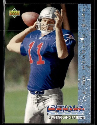 1993 Upper Deck #11 Drew Bledsoe RC Football Card 3403E