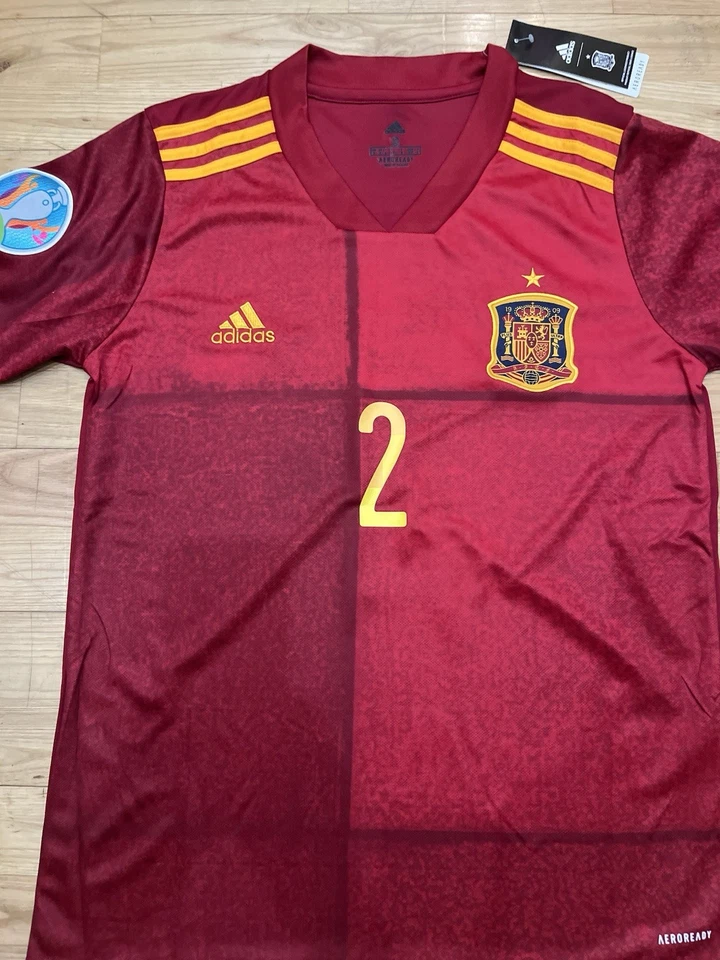 Camiseta Selección Española Eurocopa 2020. Dorsal 2 Carvajal. Talla S. Nueva. - Imagen 3 de 4